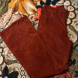 NWT Stylish Rust flare women’s corduroy Pants
